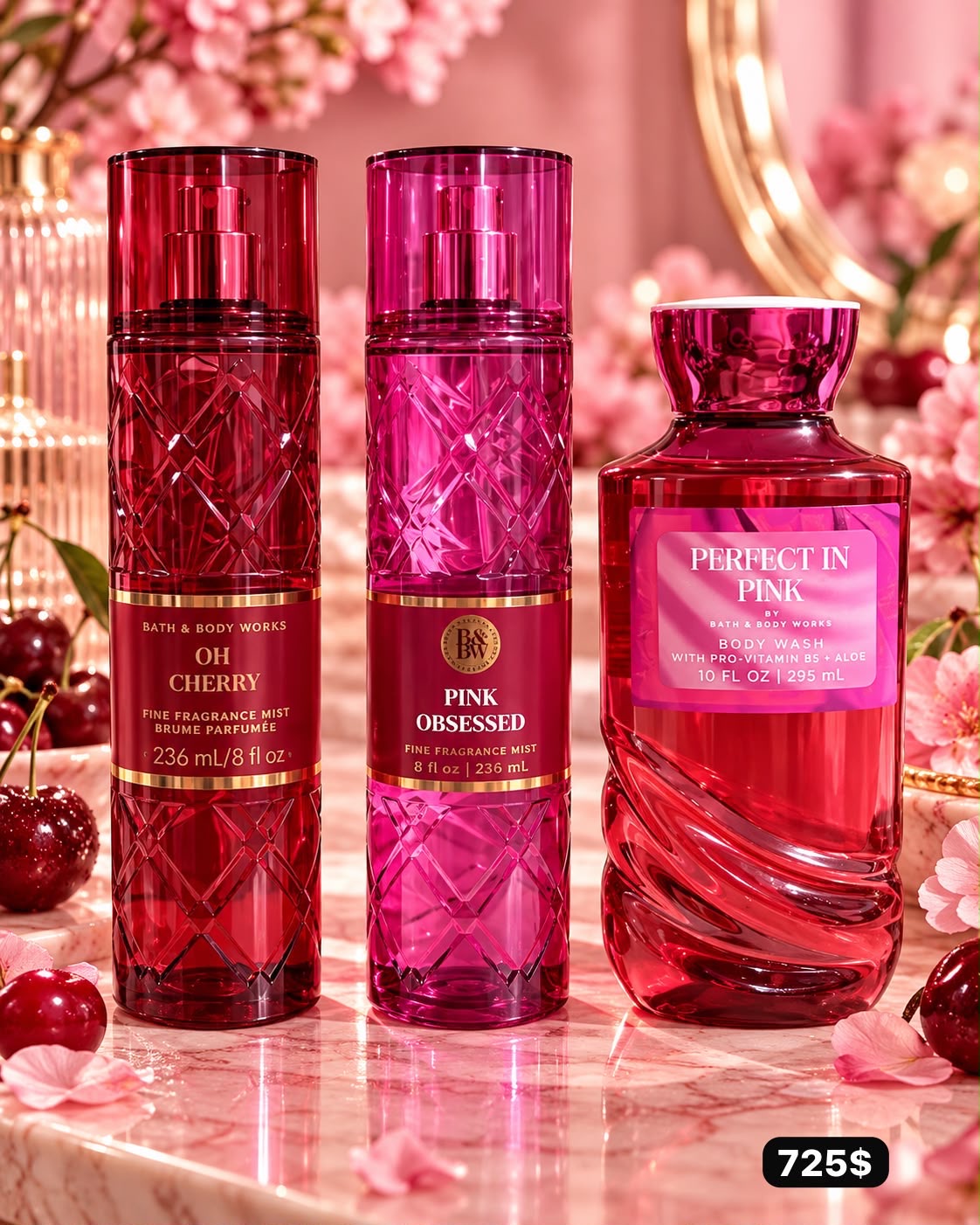 Bath & Body Works Oh Cherry Fine y Pink Obsessed
