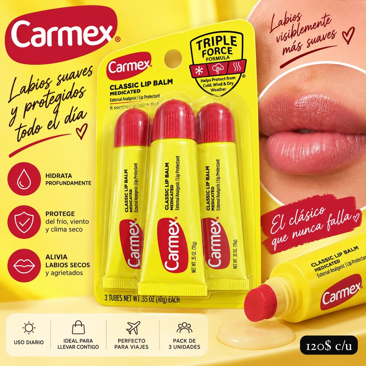 Carmex Classic Lip Balm - Bálsamo de labios