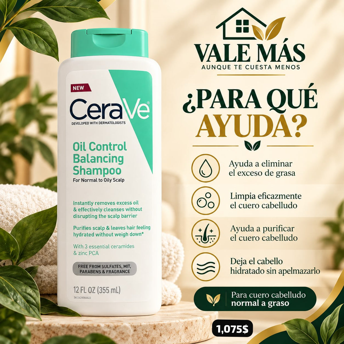 CeraVe Oil Control Balancing Shampoo