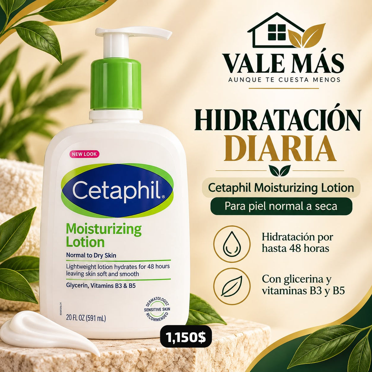 Cetaphil Moisturizing Lotion 20 oz