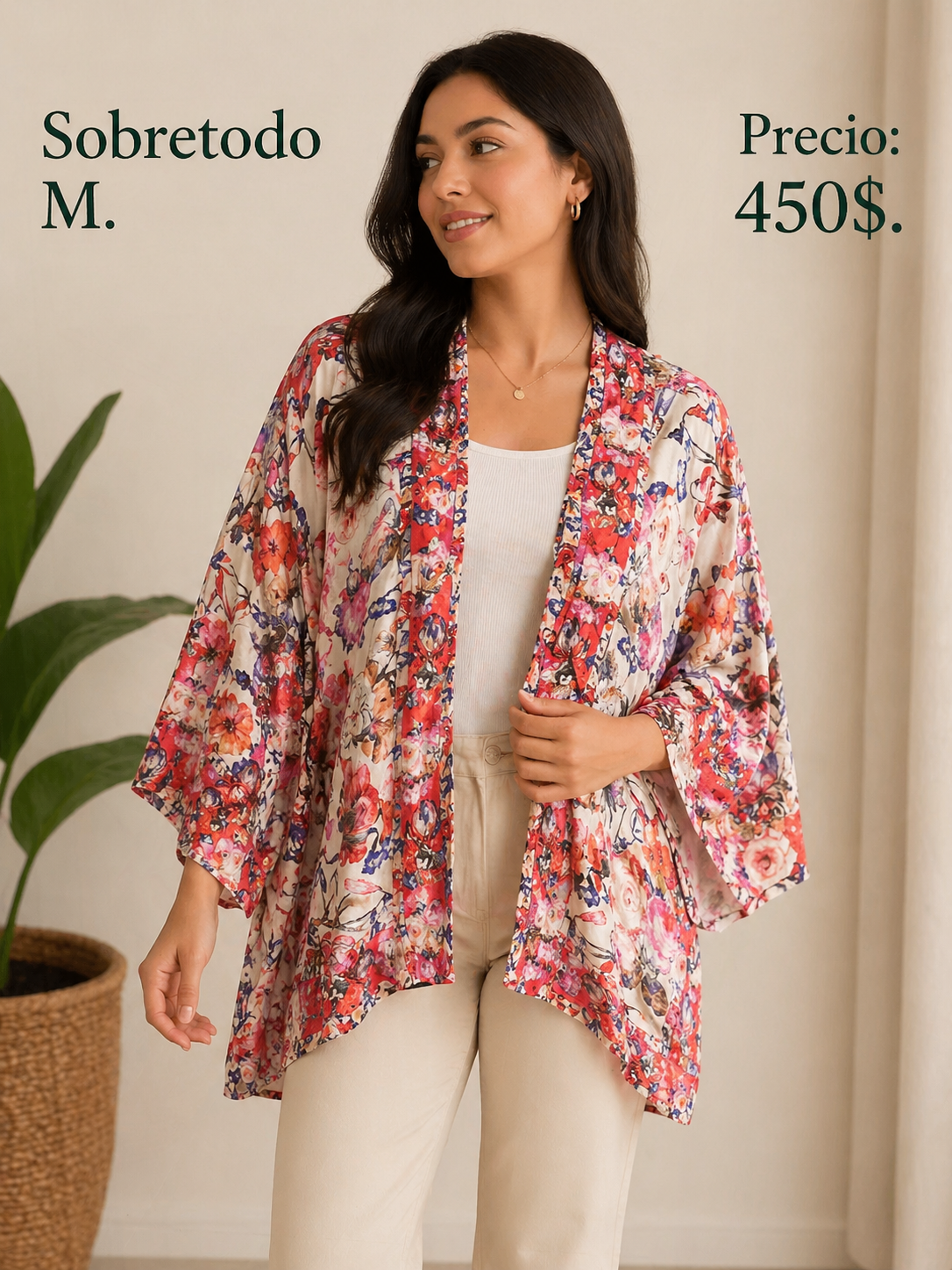 Sobretodo Floral Multicolor - PRELOVED