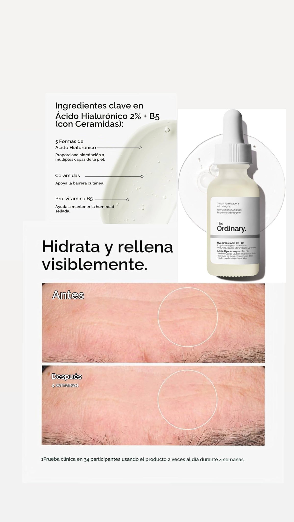 The Ordinary Hyaluronic Acid 2% + B5 (con Ceramidas)