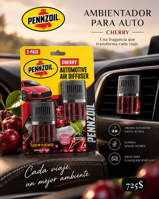 Pennzoil Automotive Air Diffuser 2 Pack – Cherry - Ambientador para auto