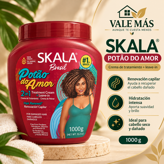 Skala Brasil Potão do Amor Crema de Tratamiento 2 en 1 + Leave-in 1000 g
