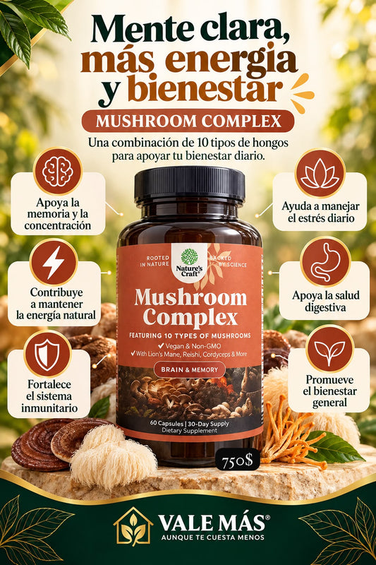 Nature's Craft Mushroom Complex – 60 cápsulas