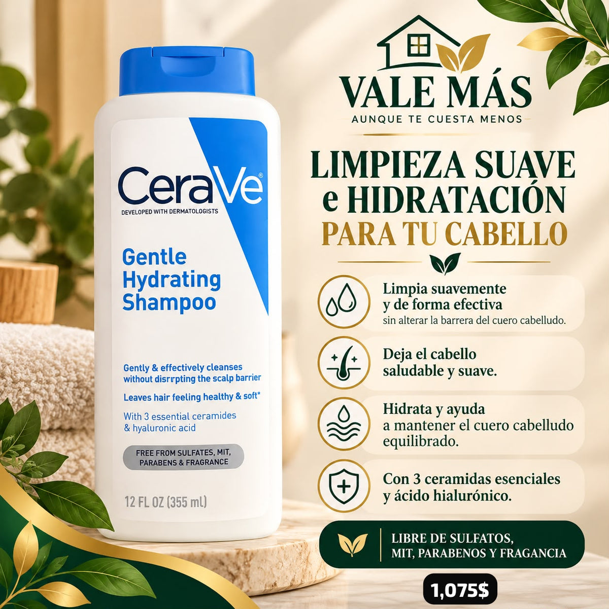 CeraVe Gentle Hydrating Shampoo