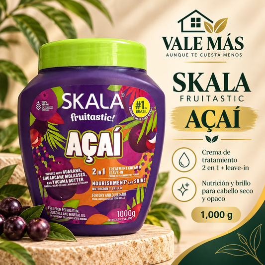 Skala Fruitastic Açaí Crema de Tratamiento 2 en 1 + Leave-in 1000 g