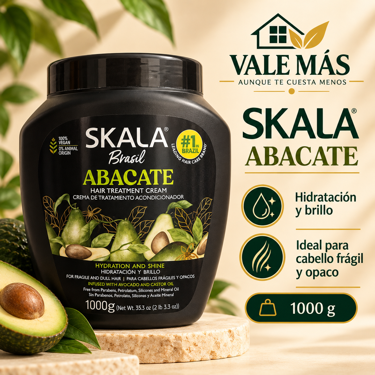 Skala Brasil Abacate Crema de Tratamiento 1000 g