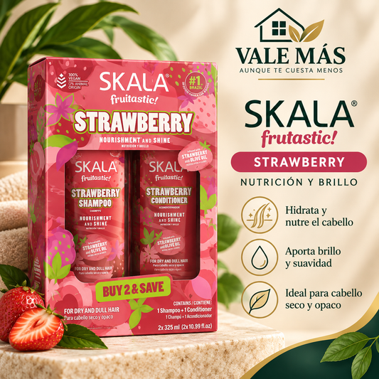 Skala Fruitastic Strawberry Shampoo y Acondicionador 2 x 325 ml