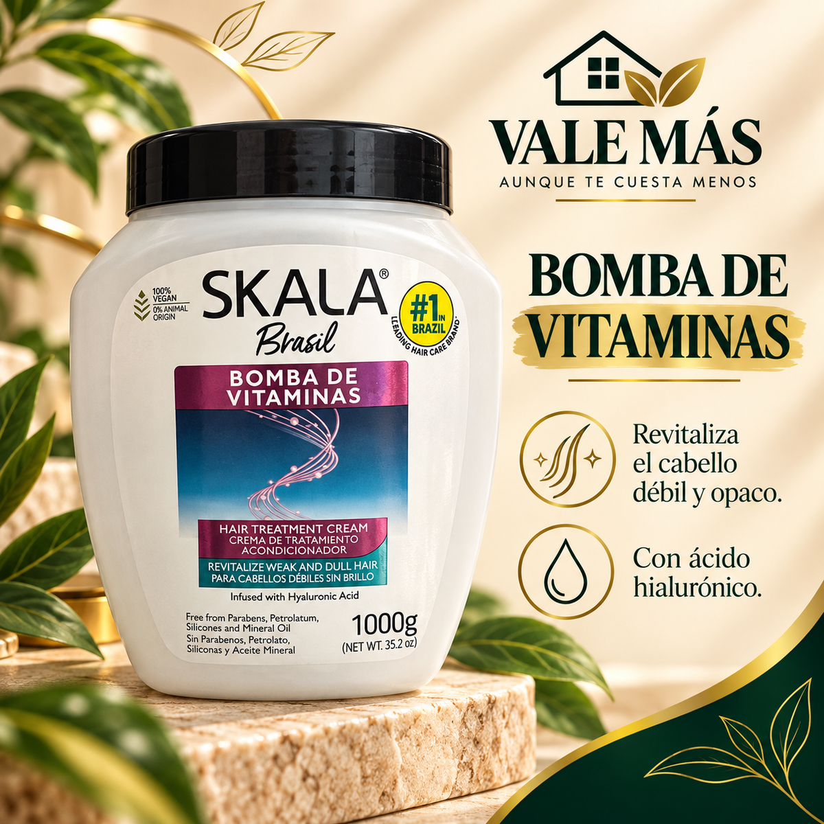 Skala Brasil Bomba de Vitaminas Crema de Tratamiento 1000 g