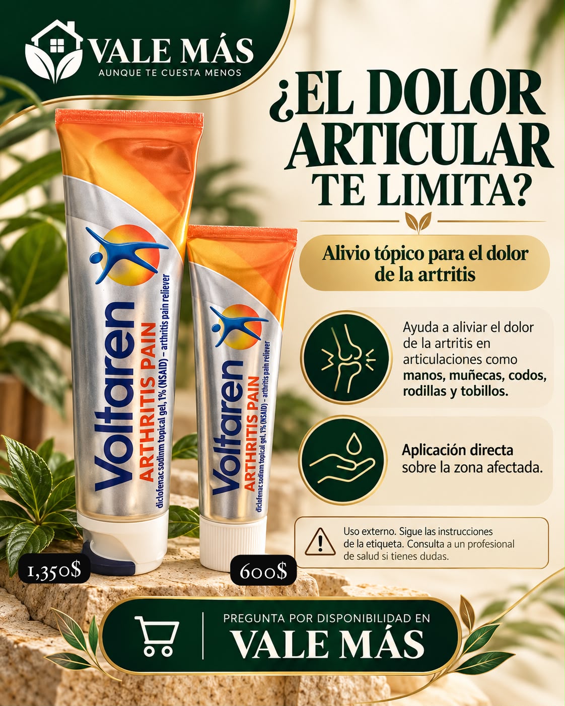 Voltaren Arthritis Pain Gel – Presentación grande