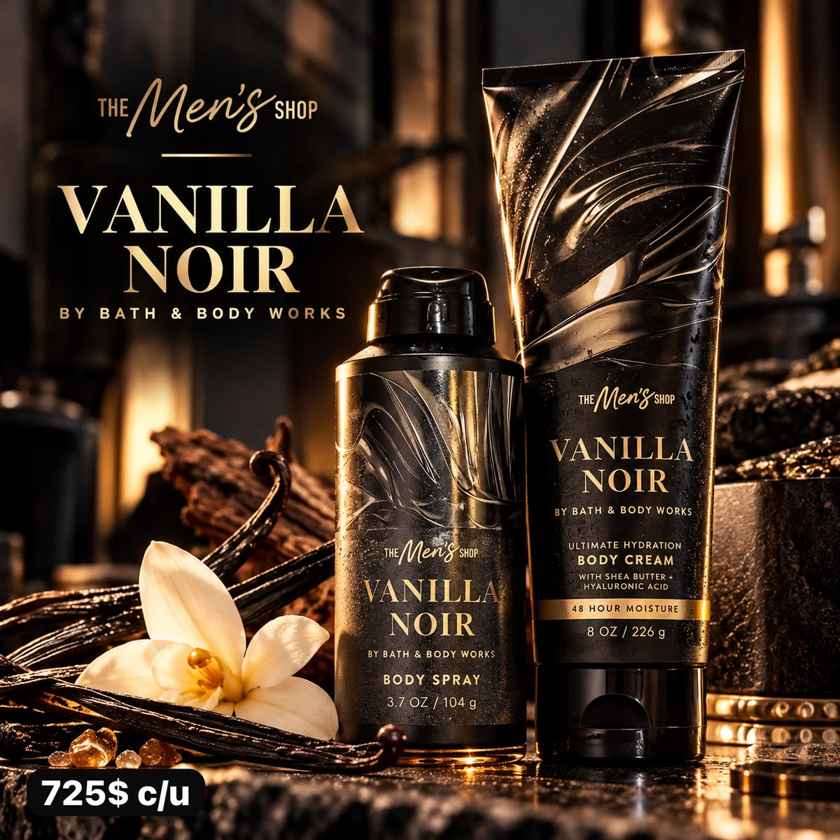 The Men's Shop Vanilla Noir Body Spray