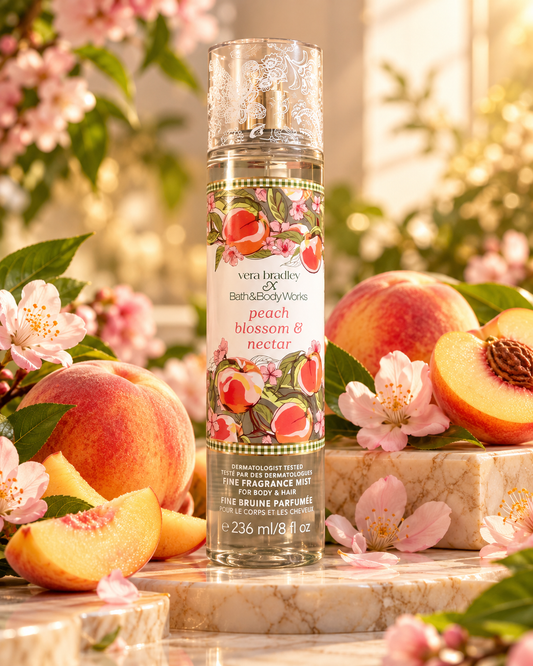 Vera Bradley x Bath & Body Works Peach Blossom & Nectar Fine Fragrance Mist 236 ml