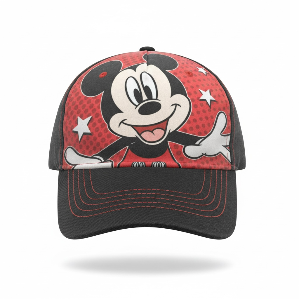 Gorra Infantil Mickey Mouse Roja y Negra